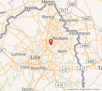 Map of Wasquehal, Hauts-de-France