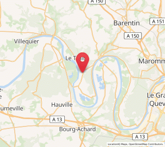 Map of Yainville, Normandy