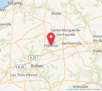 Map of Yébleron, Normandy