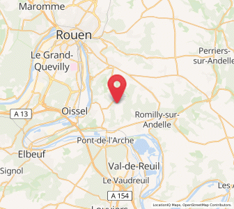 Map of Ymare, Normandy