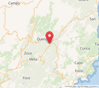 Map of Zonza, Corsica