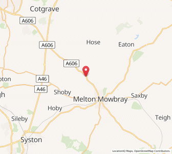 Map of Ab Kettleby, EnglandEngland
