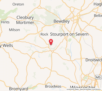 Map of Abberley, EnglandEngland