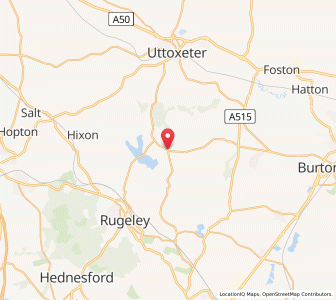 Map of Abbots Bromley, EnglandEngland