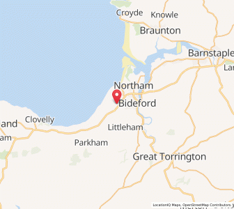 Map of Abbotsham, EnglandEngland