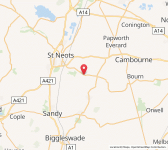 Map of Abbotsley, EnglandEngland