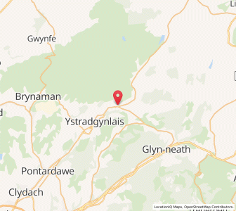 Map of Abercraf, WalesWales