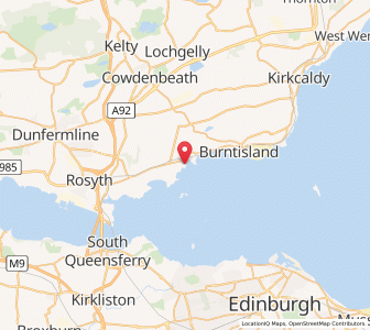Map of Aberdour, ScotlandScotland