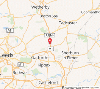 Map of Aberford, EnglandEngland