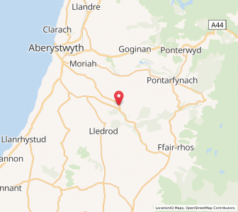 Map of Abermagwr, WalesWales