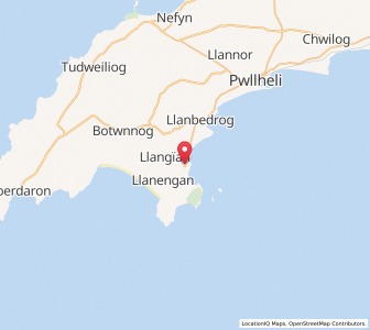 Map of Abersoch, WalesWales