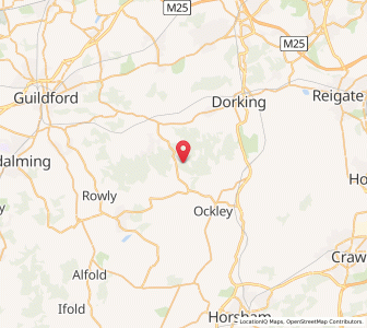 Map of Abinger, EnglandEngland