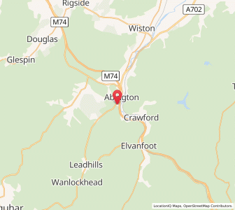 Map of Abington, ScotlandScotland