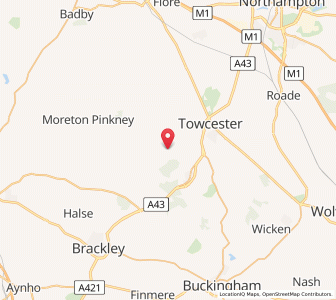 Map of Abthorpe, EnglandEngland