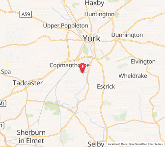 Map of Acaster Malbis, EnglandEngland