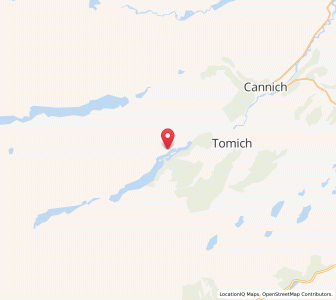 Map of Achagate, ScotlandScotland
