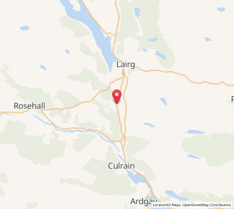 Map of Achany, ScotlandScotland