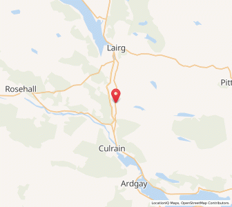 Map of Achinduich, ScotlandScotland