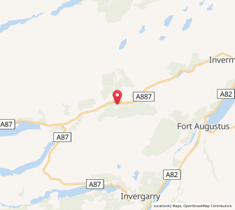 Map of Achlain, ScotlandScotland