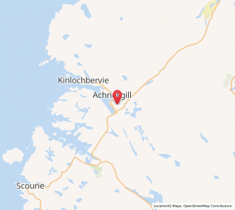 Map of Achriesgill, ScotlandScotland