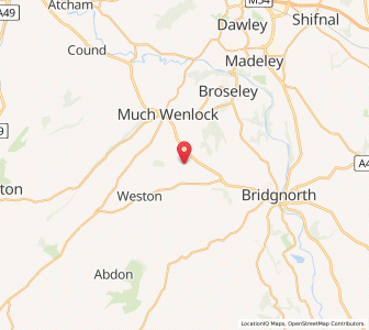 Map of Acton Round, EnglandEngland