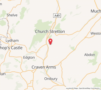 Map of Acton Scott, EnglandEngland