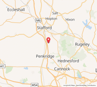 Map of Acton Trussell, EnglandEngland