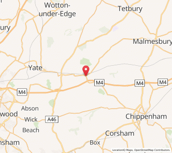 Map of Acton Turville, EnglandEngland