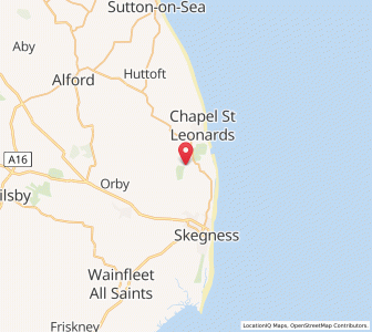 Map of Addlethorpe, EnglandEngland