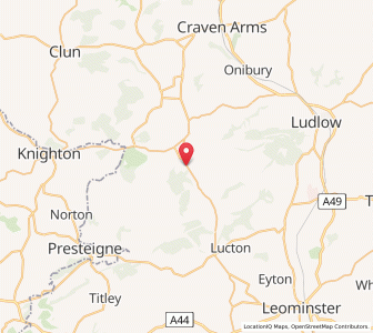 Map of Adforton, EnglandEngland