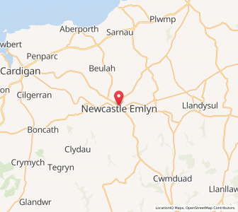 Map of Adpar, WalesWales