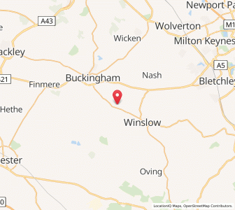 Map of Adstock, EnglandEngland