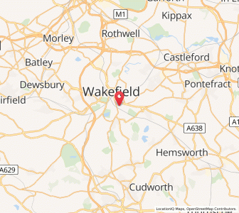 Map of Agbrigg, EnglandEngland
