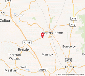 Map of Ainderby Steeple, EnglandEngland