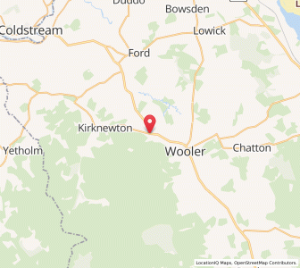 Map of Akeld, EnglandEngland