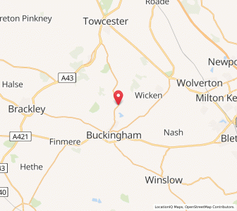 Map of Akeley, EnglandEngland
