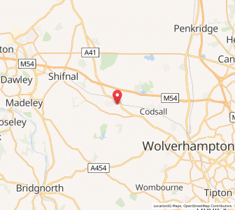 Map of Albrighton, EnglandEngland