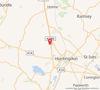 Map of Alconbury, EnglandEngland