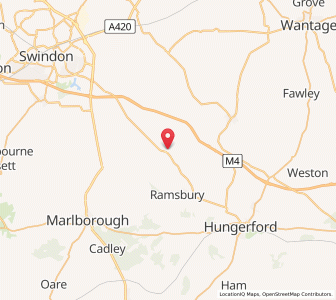 Map of Aldbourne, EnglandEngland