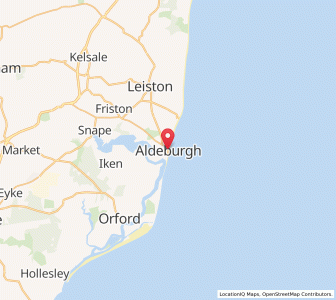 Map of Aldeburgh, EnglandEngland