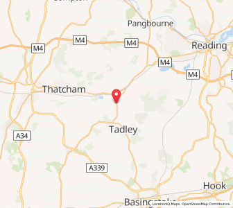 Map of Aldermaston, EnglandEngland