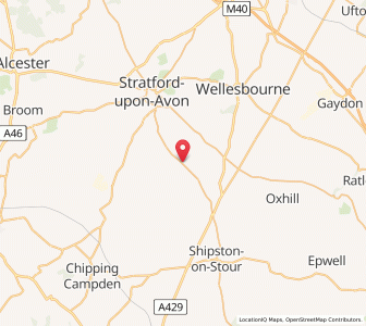 Map of Alderminster, EnglandEngland