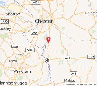 Map of Aldford, EnglandEngland