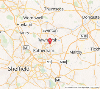 Map of Aldwarke, EnglandEngland