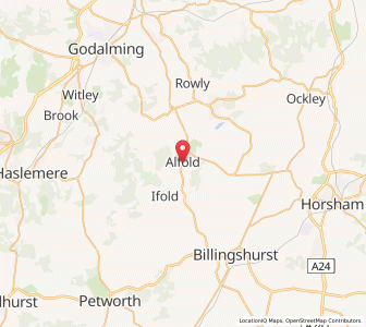 Map of Alfold, EnglandEngland