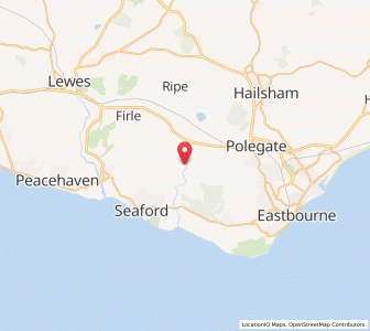 Map of Alfriston, EnglandEngland