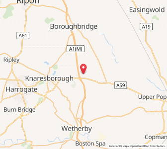 Map of Allerton Mauleverer, EnglandEngland