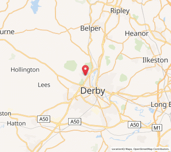 Map of Allestree, EnglandEngland