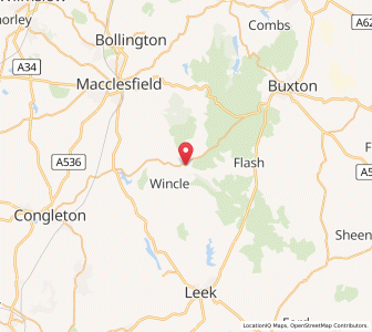 Map of Allgreave, EnglandEngland