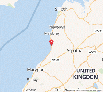 Map of Allonby, EnglandEngland